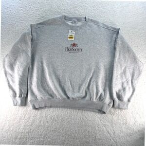 Cotton On Mens Box Fit Graphic Crew Sweater Grey Marle High Society Size M NEW